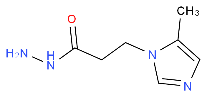 3-(5-Methyl-1H-imidazol-1-yl)propanohydrazide_Molecular_structure_CAS_)