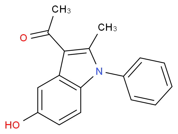 1-(5-hydroxy-2-methyl-1-phenyl-1H-indol-3-yl)ethanone_Molecular_structure_CAS_5102-18-1)