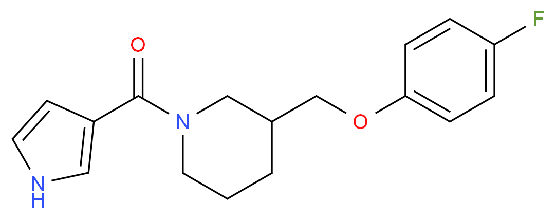 3-[(4-fluorophenoxy)methyl]-1-(1H-pyrrol-3-ylcarbonyl)piperidine_Molecular_structure_CAS_)