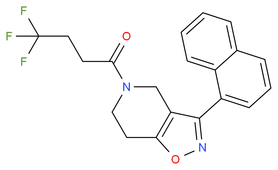 3-(1-naphthyl)-5-(4,4,4-trifluorobutanoyl)-4,5,6,7-tetrahydroisoxazolo[4,5-c]pyridine_Molecular_structure_CAS_)