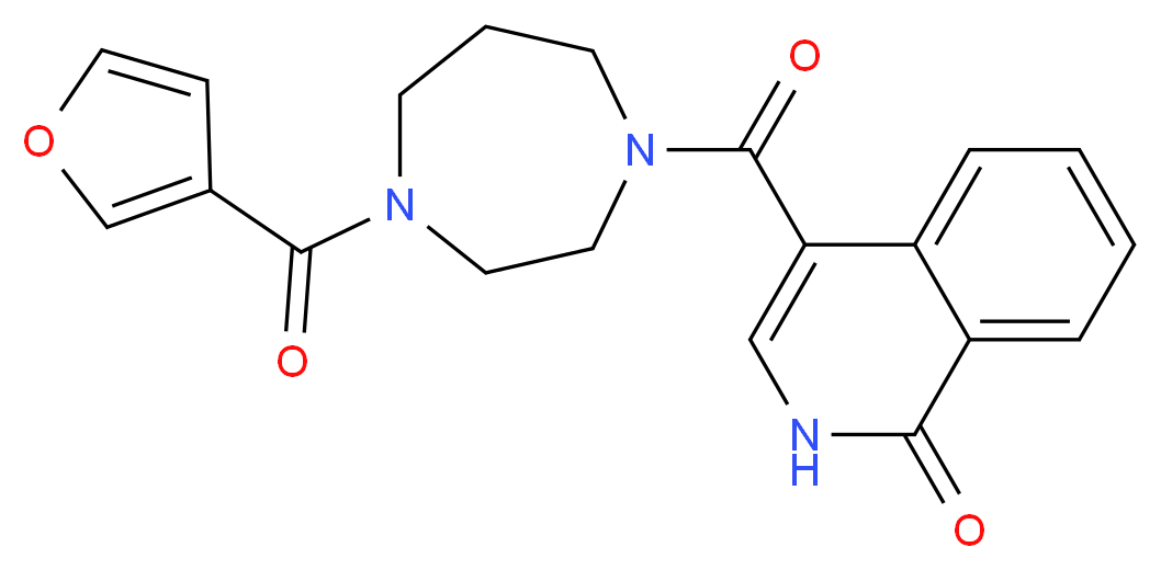 4-{[4-(3-furoyl)-1,4-diazepan-1-yl]carbonyl}isoquinolin-1(2H)-one_Molecular_structure_CAS_)