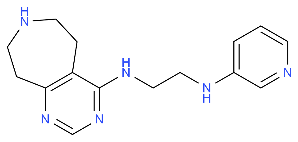 N-pyridin-3-yl-N'-(6,7,8,9-tetrahydro-5H-pyrimido[4,5-d]azepin-4-yl)ethane-1,2-diamine_Molecular_structure_CAS_)