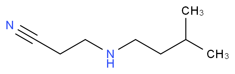 3-[(3-methylbutyl)amino]propanenitrile_Molecular_structure_CAS_)