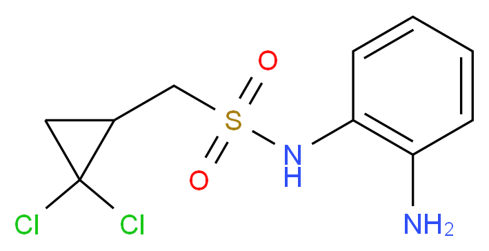 N-(2-aminophenyl)-1-(2,2-dichlorocyclopropyl)methanesulfonamide_Molecular_structure_CAS_)
