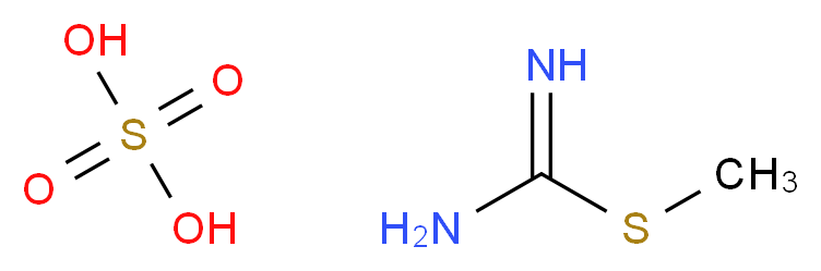 Methyl imidothiocarbamate sulfate_Molecular_structure_CAS_)