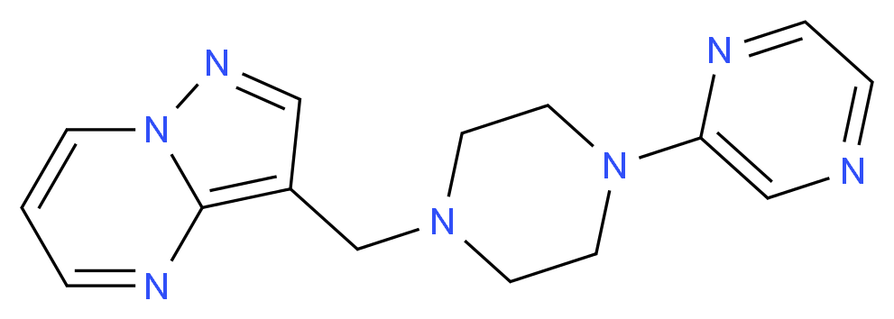 3-{[4-(2-pyrazinyl)-1-piperazinyl]methyl}pyrazolo[1,5-a]pyrimidine_Molecular_structure_CAS_)