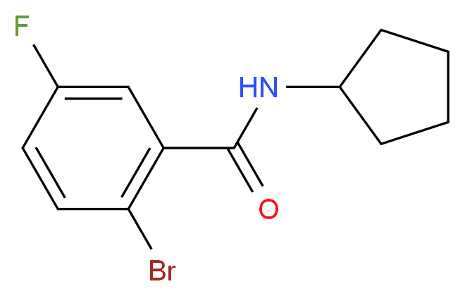 2-Bromo-N-cyclopentyl-5-fluorobenzamide_Molecular_structure_CAS_)