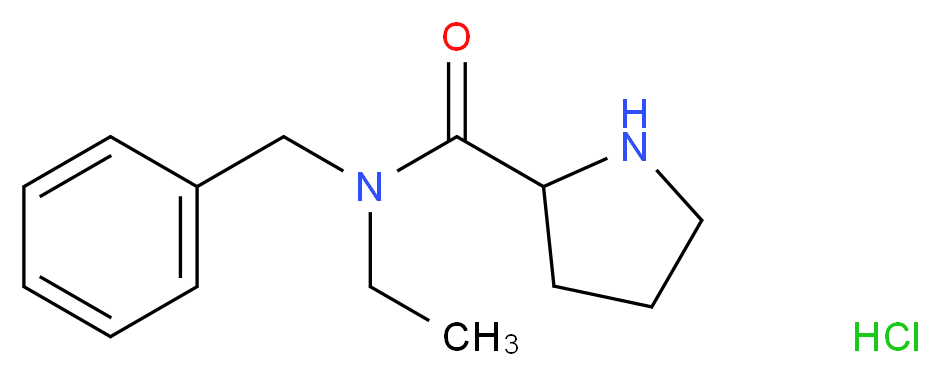 N-Benzyl-N-ethyl-2-pyrrolidinecarboxamide hydrochloride_Molecular_structure_CAS_)