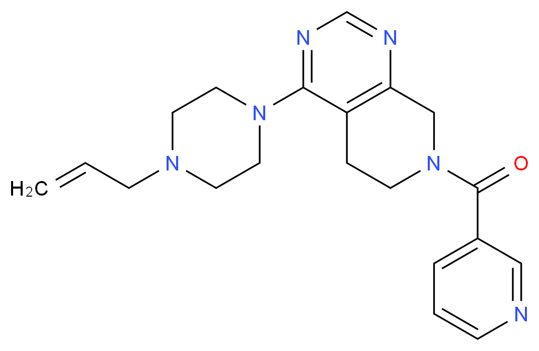 4-(4-allylpiperazin-1-yl)-7-(pyridin-3-ylcarbonyl)-5,6,7,8-tetrahydropyrido[3,4-d]pyrimidine_Molecular_structure_CAS_)