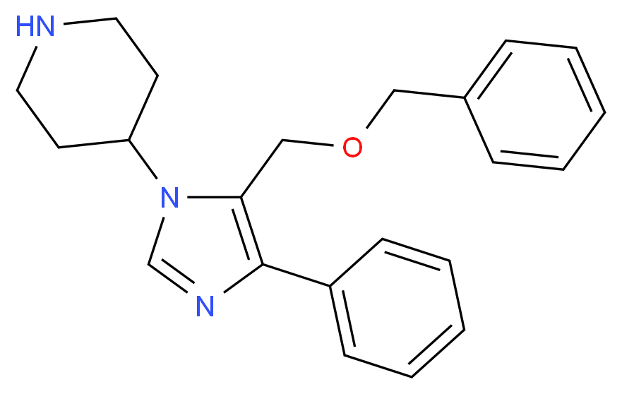 4-{5-[(benzyloxy)methyl]-4-phenyl-1H-imidazol-1-yl}piperidine_Molecular_structure_CAS_)