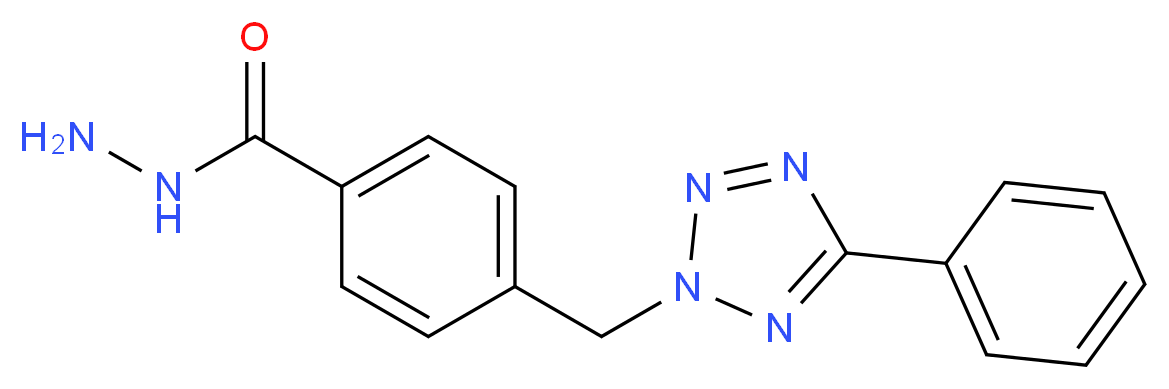 4-(5-Phenyl-tetrazol-2-ylmethyl)-benzoic acid hydrazide_Molecular_structure_CAS_)