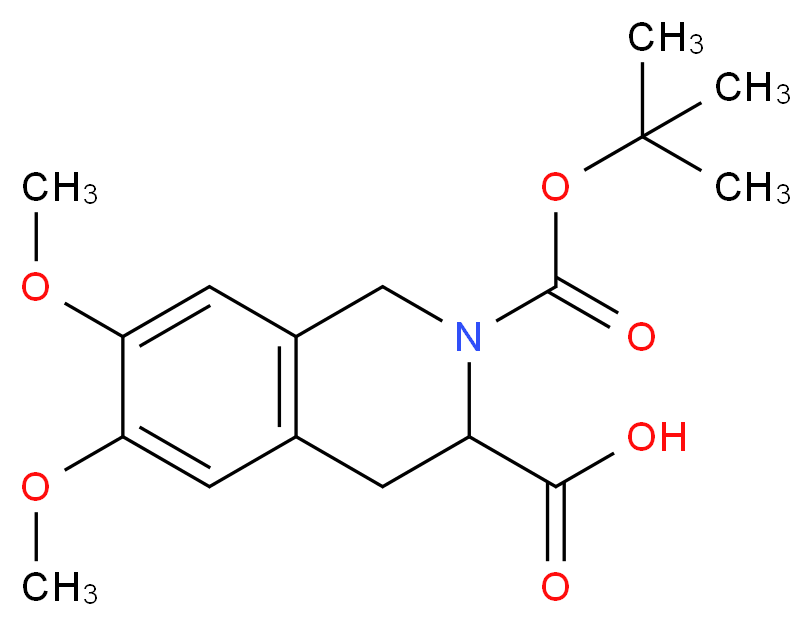 6,7-DIMETHOXY-3,4-DIHYDRO-1H-ISOQUINOLINE-2,3-DICARBOXYLIC ACID 2-TERT-BUTYL ESTER_Molecular_structure_CAS_317806-26-1)