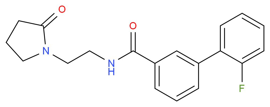 2'-fluoro-N-[2-(2-oxopyrrolidin-1-yl)ethyl]biphenyl-3-carboxamide_Molecular_structure_CAS_)