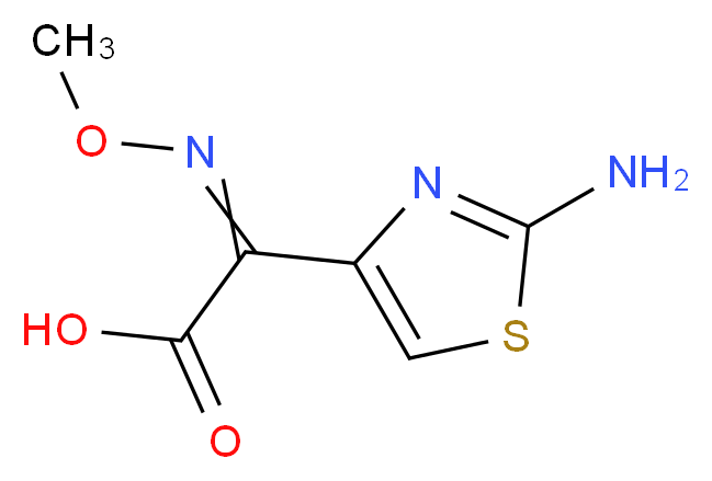 2-Amino-α-(methoxyimino)-4-thiazoleacetic acid, predominantly syn_Molecular_structure_CAS_65872-41-5)