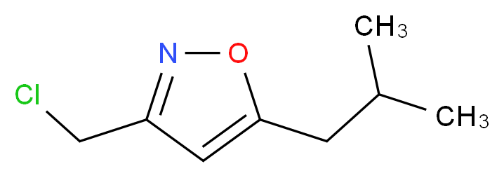 3-(Chloromethyl)-5-isobutylisoxazole_Molecular_structure_CAS_)
