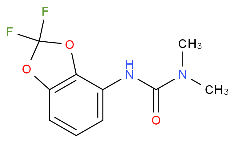 N'-(2,2-difluoro-1,3-benzodioxol-4-yl)-N,N-dimethylurea_Molecular_structure_CAS_)
