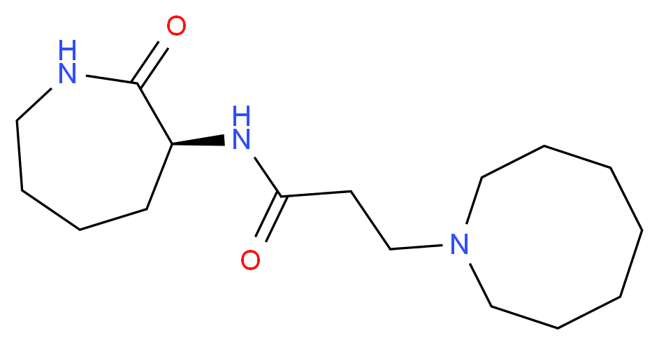 3-azocan-1-yl-N-[(3S)-2-oxoazepan-3-yl]propanamide_Molecular_structure_CAS_)