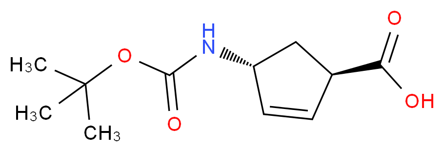 (1R,4R)-4-(Boc-amino)cyclopent-2-enecarboxylic acid_Molecular_structure_CAS_298716-03-7)