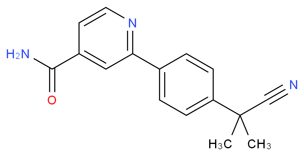 2-[4-(1-cyano-1-methylethyl)phenyl]isonicotinamide_Molecular_structure_CAS_)