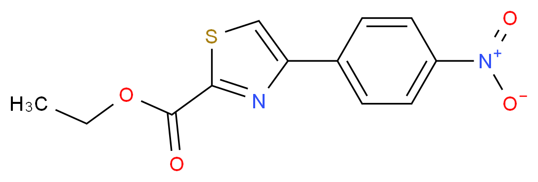 Ethyl 4-(4-nitrophenyl)-1,3-thiazole-2-carboxylate_Molecular_structure_CAS_53101-04-5)