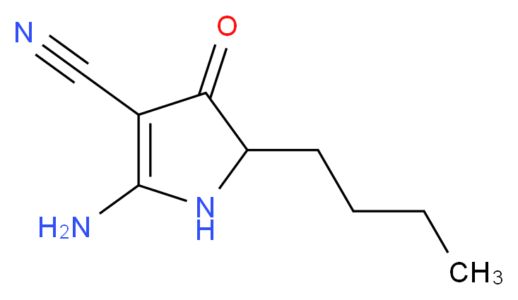 2-amino-5-butyl-4-oxo-4,5-dihydro-1H-pyrrole-3-carbonitrile_Molecular_structure_CAS_)