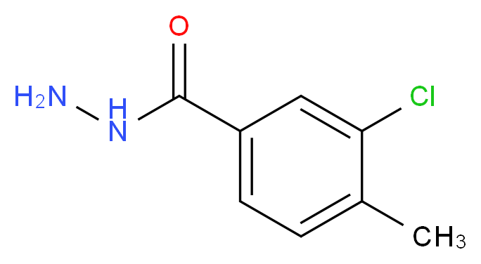 3-Chloro-4-methylbenzhydrazide_Molecular_structure_CAS_72198-84-6)