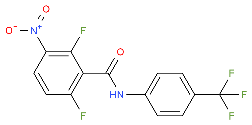 2,6-difluoro-3-nitro-N-[4-(trifluoromethyl)phenyl]benzamide_Molecular_structure_CAS_)