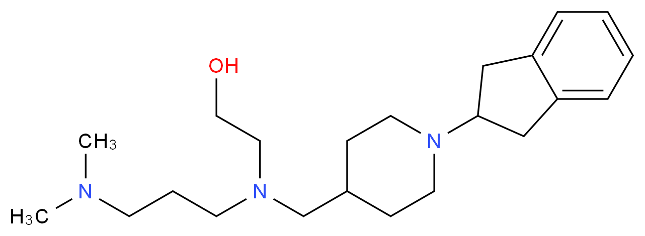 2-{{[1-(2,3-dihydro-1H-inden-2-yl)-4-piperidinyl]methyl}[3-(dimethylamino)propyl]amino}ethanol_Molecular_structure_CAS_)