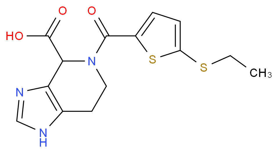 5-{[5-(ethylthio)-2-thienyl]carbonyl}-4,5,6,7-tetrahydro-1H-imidazo[4,5-c]pyridine-4-carboxylic acid_Molecular_structure_CAS_)