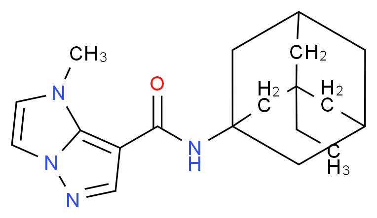 N-(3-ethyl-1-adamantyl)-1-methyl-1H-imidazo[1,2-b]pyrazole-7-carboxamide_Molecular_structure_CAS_)