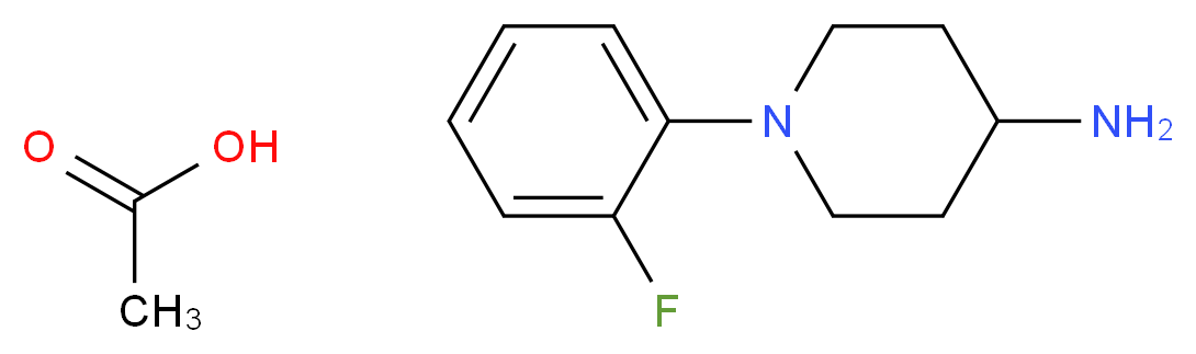 1-(2-Fluorophenyl)piperidin-4-amine acetate_Molecular_structure_CAS_)